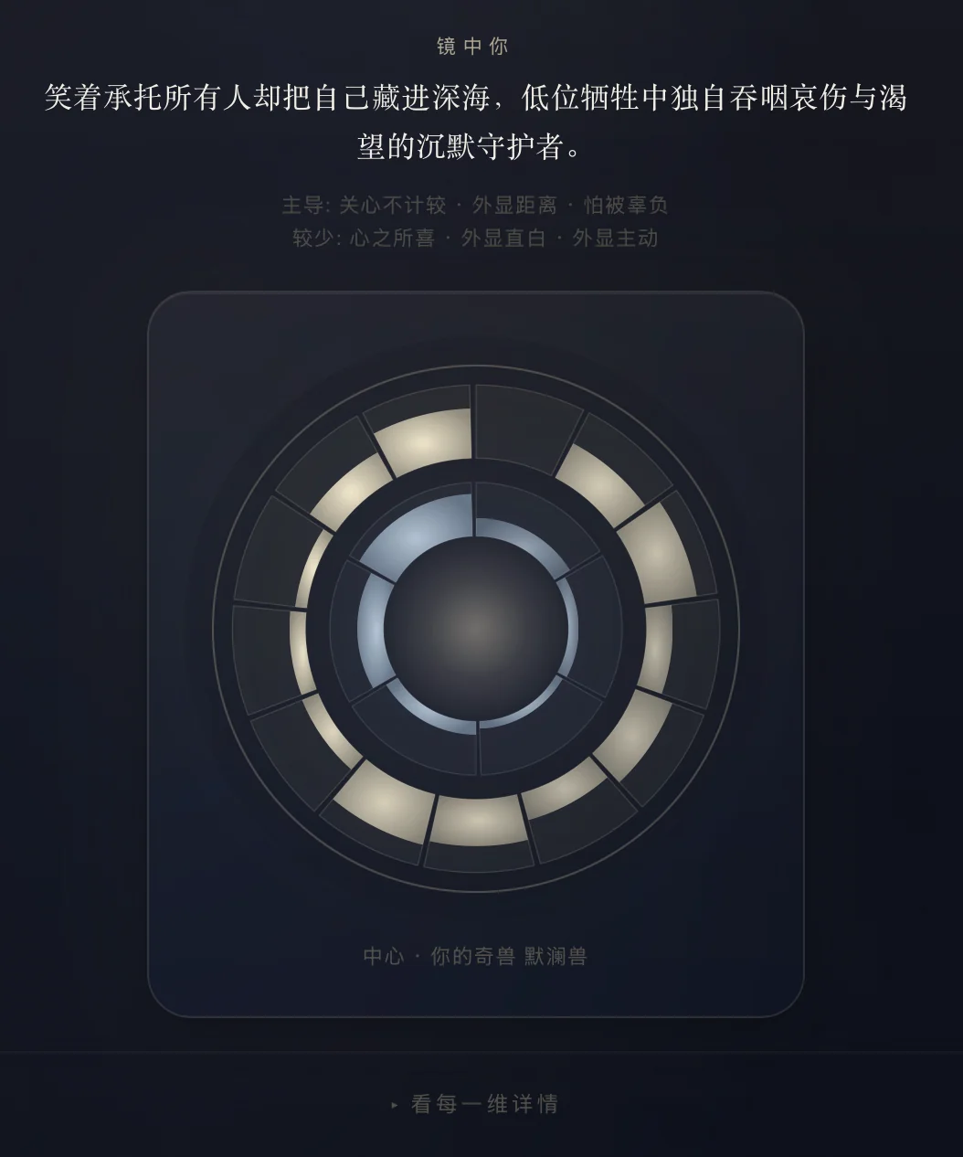 关系底色 · 19 维双环罗盘
